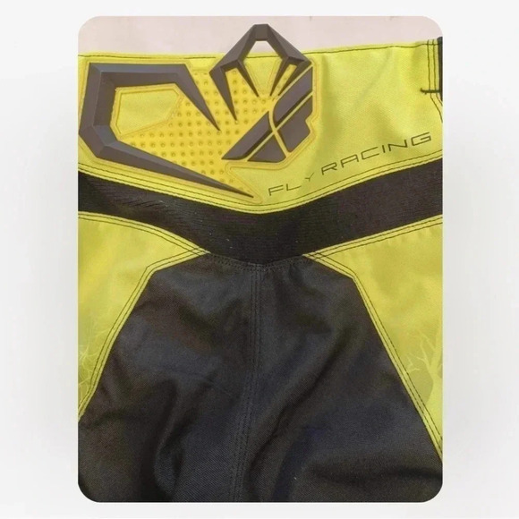 Fly Motocross Motorcycle Riding Pants Black, Lime & Blue Size 30 - Picture 11 of 12